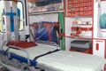 Equipament into the emergency vehicle Royalty Free Stock Photo