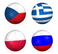 Equipament euro cup 2012 group B Royalty Free Stock Photo