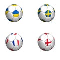 Equipament euro cup 2012 group D Royalty Free Stock Photo