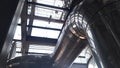 Equipment of boiler plant with insulation stainless steel clading, industrial