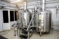 Equipment for brewing beer. Craft beer production Royalty Free Stock Photo