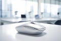 Equipment computer button office device business wireless background technology internet white modern mouse Royalty Free Stock Photo