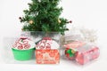 Equipment for decorating Christmas trees Royalty Free Stock Photo