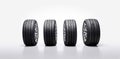 isolated automobile background wheel rubber object car white auto tyre tire. Generative AI.