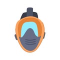 equipment diving mask cartoon vector illustration