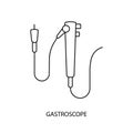 Equipment for endoscopy icon line in vector.