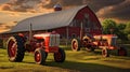 equipment farm tractors Royalty Free Stock Photo