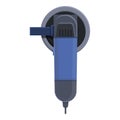 Equipment grinding machine icon, cartoon style