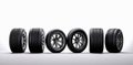 equipment isolated tire automobile object tyre background car wheel rubber auto. Generative AI.