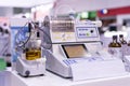 Equipment of lab for analysis electrolysis reaction to find concentration of butter sugar cheese paper &