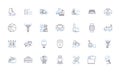 Equipment line icons collection. Machinery, Tools, Apparatus, Devices, Instruments, Gadgets, Implements vector and