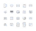 Equipment line icons collection. Machinery, Tools, Gear, Instruments, Apparatus, Appliances, Devices vector and linear