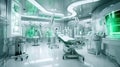 Equipment and medical devices in hybrid operating room, Surgical procedures , operating room of Future