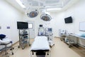 Equipment and medical devices in modern operating room Royalty Free Stock Photo