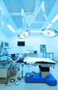 Equipment and medical devices in modern operating room Royalty Free Stock Photo