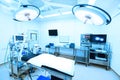 Equipment and medical devices in modern operating room Royalty Free Stock Photo