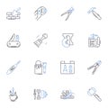 Equipment line icons collection. Machinery, Tools, Apparatus, Supplies, Instruments, Gadgets, Devices vector and linear Royalty Free Stock Photo