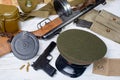 Equipment of the Soviet soldier Royalty Free Stock Photo