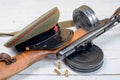 Equipment of the Soviet soldier during World War II Royalty Free Stock Photo