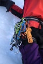 Equipment for iceclimbing Royalty Free Stock Photo