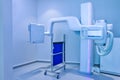 Equipment X-ray equipment in modern hospital. Modern x-ray machine and Computerized Axial Tomography scanning in hospital. X-ray r Royalty Free Stock Photo