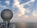 Equipments and navigation system on backdesk in seismic vessel ship