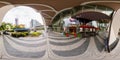 360 equirectangular photo Chick Fil A fast food restaurant Downtown Miami Brightline Station