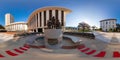 360 equirectangular photo of the Florida State Capitol Building circa 2023 Firefighters Memorial Statue