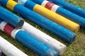 Equitation obstacle bars, horse jumping Royalty Free Stock Photo