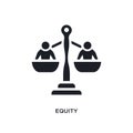 equity isolated icon. simple element illustration from crowdfunding concept icons. equity editable logo sign symbol design on