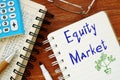 Equity Market phrase on the page