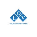 EQV letter logo design on white background. EQV creative initials letter logo concept. EQV letter design Royalty Free Stock Photo