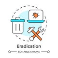 Eradication multi color concept icon Royalty Free Stock Photo