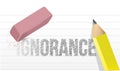 Erase ignorance concept illustration Royalty Free Stock Photo