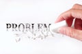 Erase your problem Royalty Free Stock Photo