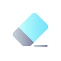 Eraser flat gradient color ui icon