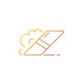 Eraser gradient linear vector icon Royalty Free Stock Photo