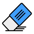 Eraser icon in Filled Line style for any projects Royalty Free Stock Photo