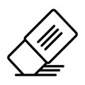 Eraser icon in line style for any projects Royalty Free Stock Photo