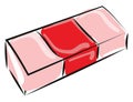 Eraser, illustration, vector Royalty Free Stock Photo