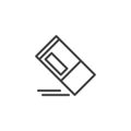 Eraser line icon