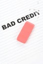 Eraser and word bad credit