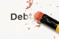 Erasing Debt Royalty Free Stock Photo