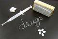 Erasing Drug Addiction Royalty Free Stock Photo