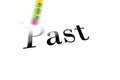 Erasing the Past with Pencil Eraser Royalty Free Stock Photo