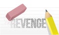 Erasing revenge concept illustration