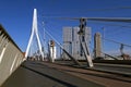 Erasmus bridge - Netherlands .Over Nieuwe Maas river. Rotterdam, Netherlands