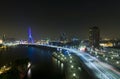 Erasmus Bridge by Night Royalty Free Stock Photo