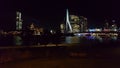 Erasmus bridge at night Royalty Free Stock Photo