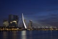 Erasmus Bridge in Rotterdam on the Nieuve-Maas River, Rotterdam, Netherlands